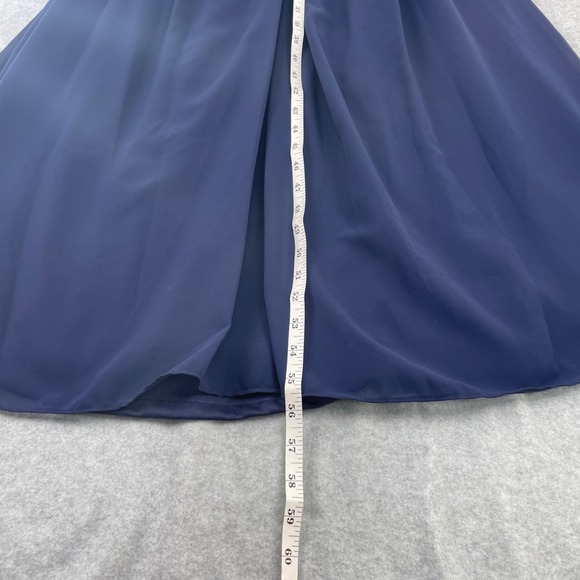 Lulu's Sz S Awaken My Love Navy Maxi Formal Holiday Long Sleeved New Year's - Picture 6 of 15